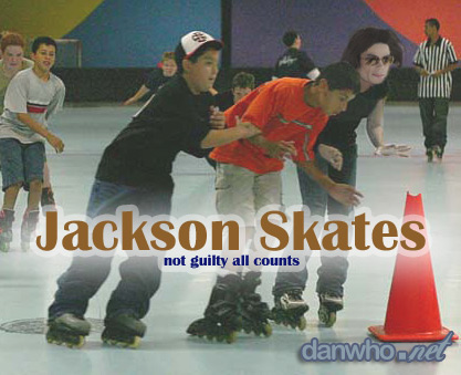 michael jackson skates not guilty all counts