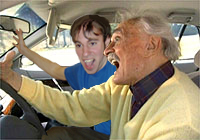 who is driving, o my god, dead guy is driving, how can this be
